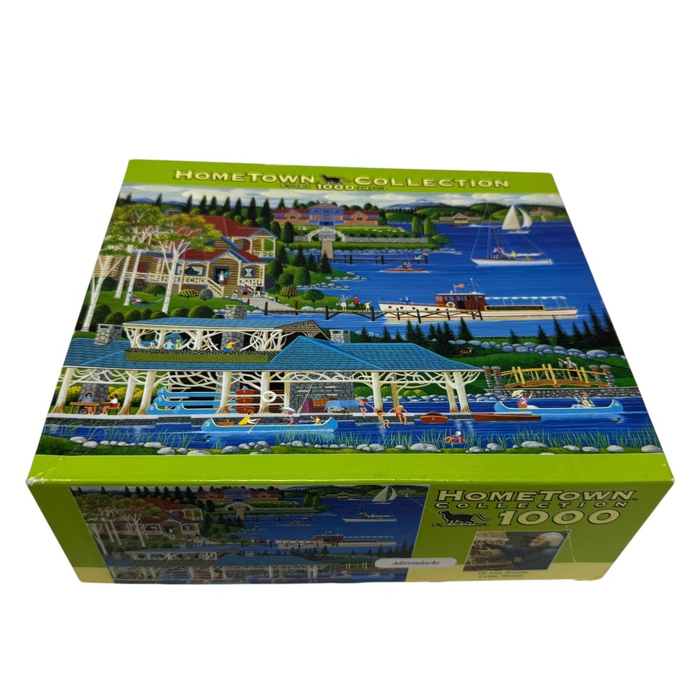 RoseArt Hometown Collection Adirondacks 1000 Piece Puzzle Heronim UNCOUNTED